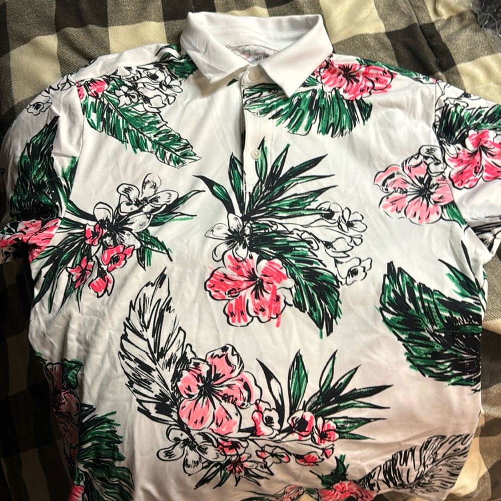 Under Armour floral golf shirt
